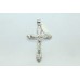 Sterling silver pendant 925 Hallmarked stamped Cross Pendant 2.4 inch